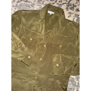 Christian Dior Chemises‎ green blouse size 12